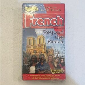 French Beyond the Basics VHS learn to speak French brand new